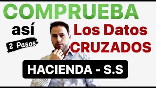 ✅Comprueba RÁPIDO y FÁCIL los DATOS CRUZADOS del IMV por Hacienda  INSS🔥 ¡Dos Pasos [upl. by Enitsua362]