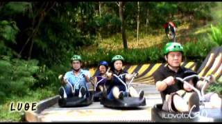 เล่น LUGE ขึ้น Skyride ที่เกาะเซ็นโตซ่า SentosaSG [upl. by Gally578]