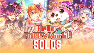 HELLO HAPPY WORLD SOLOS  Bandori solo compilation [upl. by Berny206]