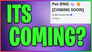 😱Is Pet RNG Coming Out TODAY [upl. by Eggett]