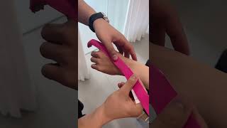 Relieve trigger finger and tenosynovitis pain kinesiology tape application [upl. by Dnesnwot]