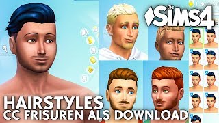 Männer Frisuren als Download  Die Sims 4 CC Haare amp Bärte [upl. by Belamy]