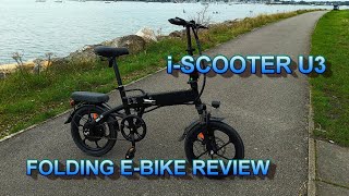 ★iSCOOTER U3 FOLDING EBIKE REVIEW ★ [upl. by Dehsar]