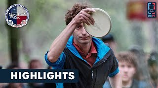 Round 1 Highlights MPO  2024 Texas State Disc Golf Championships [upl. by Idur324]