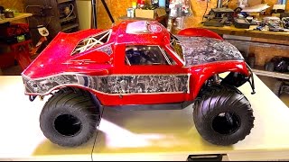 We went too far OBR 46cc 12hp Gas Engine w Silenced Pipe in 4x4 Concept Truck  RC ADVENTURES [upl. by Aisya417]