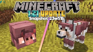 Armadillos amp Wolf Armor in Survival ▫ Minecraft 121 Update Snapshot 23w51b ▫ Survival Gameplay [upl. by Eeslehc346]