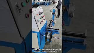 factory automobileGS300304 stainless steel straightening and winding machine with straightener [upl. by Finnegan705]