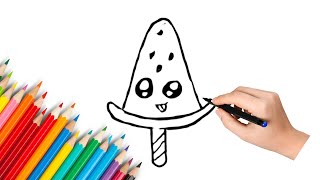 How to draw ice cream very easy  Easy drawing [upl. by Bevin]