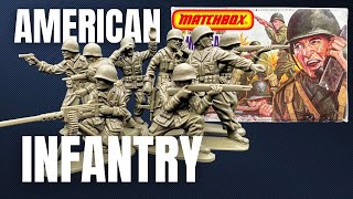 Matchbox 132 American Infantry 1970s Classic Toy Soldier Set [upl. by Yetty]