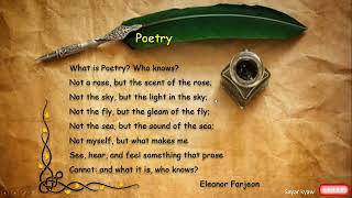 Grade 9 English Poetry Poem 1 [upl. by Hillinck]