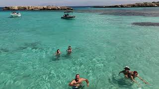 Blue Lagoon Cyprus  Drone video [upl. by Smalley]