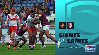 Highlights  Huddersfield Giants v St Helens  2024 Betfred Super League Round 24 [upl. by Marget444]