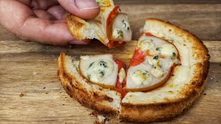 5Minute Pizza Toast Hack with Pear and Blue Cheese for Busy Foodies [upl. by Keram]