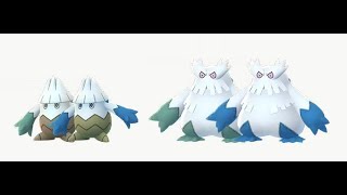 Pokemon Go Switzerland  Evolution de Blizzi shiny en Blizzaroi Shiny Snover evolution in Abomasnow [upl. by Karli]