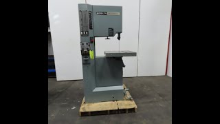 SKU 237970 Delta Model 20 Cat 28664 20quot Vertical Band Saw W Blade Welder 208V 3Ph 045° Bevel [upl. by Ylime]