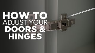 How To Adjust Your Doors amp Hinges On Your Fitted Wardrobe [upl. by Modnar218]