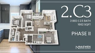 2C3  3320  Phase II  Three Bedroom  Virtual Tour  McEwen Northside Apartments [upl. by Amalia]