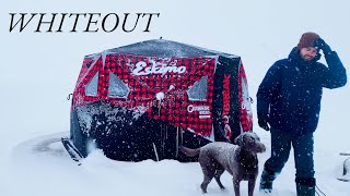 Ice Camping In Insulated Tent During Major Winter Storm [upl. by Burlie]