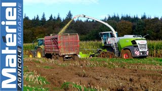 Lensileuse Claas Jaguar 990 Terra Trac survole le bain de boue normand [upl. by Tnomyar524]