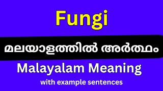 Fungi meaning in MalayalamFungi മലയാളത്തിൽ അർത്ഥം [upl. by Sidonia]