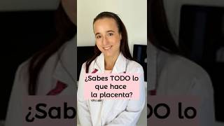 ¿Sabes TODO lo que hace la placenta bebe embarazoconsciente embarazo baby embarazosaludable [upl. by Aivatco924]