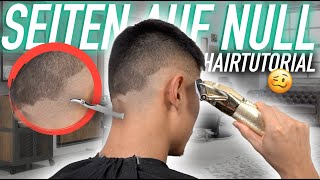 ✂️ SEITEN selber auf NULL schneiden  HAARTUTORIAL auf Wish bestellt 💈 bhpdao [upl. by Wallie]