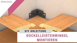 Sockelleistenwinkel anbringen  Befestigung von Eckleisten [upl. by Roselba333]