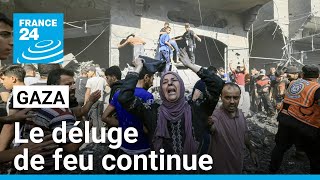 Un déluge de feu continue de sabattre sur la bande de Gaza • FRANCE 24 [upl. by Galina]