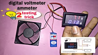 DC 100V 10A digital voltmeter ammeter Blue  Red LED Amp circuit diagram and wiring [upl. by Kilam]