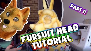 Fursuit head tutorial  Part 1  Foam Base [upl. by Anitsirhcairam581]