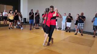 Kizomba Workshop  Kizomba Footwork Anna Maria amp Carlos Camba  Miami Beach Kizomba Festival 2024 [upl. by Eidak]