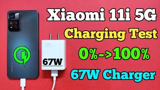 Xiaomi 11i 5G Charging Test From 0100  67 Watt Charging Mi 11i Indian Version  5160 Mah [upl. by Aynor151]