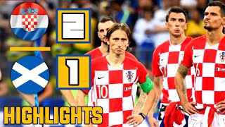 Croatia vs Scotland 21UEFA NATIONS LEAGUE A Group Stage epic Clash Highlights [upl. by Ogait]