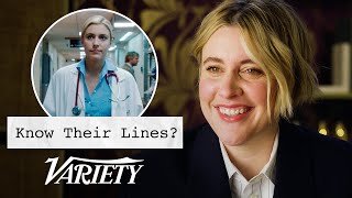 Does Greta Gerwig Know Lines From Her Most Famous Movies [upl. by Ahsinrev]