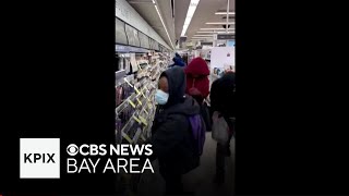 Brazen shoplifters ransack San Francisco Walgreens store [upl. by Sosna]