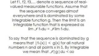 Dominated Convergence Theorem [upl. by Anaeco]