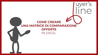 Come creare una matrice di comparazione offerte in Excel [upl. by Snider]