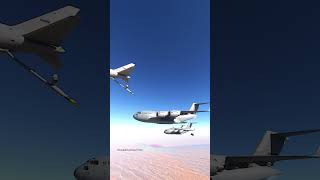 C17 Airdrop and Refueling  TouchingCloud amp Delta Simulation [upl. by Auqinahc809]