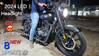 1ST Test Ride 2024 Royal Enfield Classic 350 Led Headlight Model amp Night 🌙Visibility amp Exhaust Sound [upl. by Ronica79]