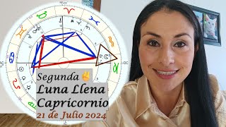 ▶️ 2ª LUNA LLENA EN CAPRICORNIO  21 DE JULIO 2024  Grado 29° en Conjunción Plutón Acuario [upl. by Berhley99]