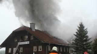 Großbrand im Gasthof Johannishögl [upl. by Oderf]