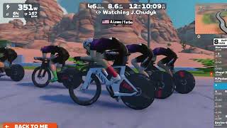 Zwift Racing League 2425  ATLANTIC Southern Div 1  Cat A  TTT  Tick Tock x 2 laps 36 km [upl. by Heidie]