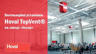 Вентиляційні установки Hoval TopVent на заводі Аксор [upl. by Oicnoel]