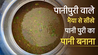 पानी पुरी का पानी कैसे बनाएं  Pani Puri ka Pani kaise banaye panipurikapani panipuripanirecipe [upl. by Eytteb]