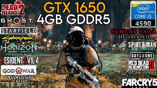 GTX 1650 GDDR5  I5 4590 amp 16GB Ram  Test In 14 Games In 2024 [upl. by Raffarty]