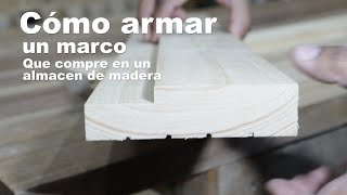 Cómo armar un marco de puerta que compre en un almacén de madera [upl. by Nabatse]