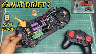 FERRARI UPGRADE DRIFT  HOW TO UPGRADE OLD RC TOY CAR  radio control cars  modified barbie car [upl. by Fisher785]