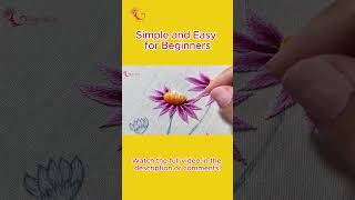 Easy Daisy Embroidery Tutorial for Beginners [upl. by Lauter]