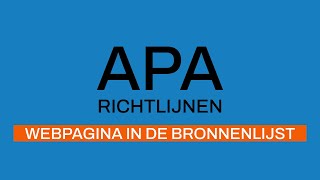 APArichtlijnen 7e editie Webpagina [upl. by Melmon14]