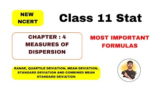 Std11 Stat Chapter4 Measures Of Dispersion Most Important Formulas ByDr Ankit Vaghasiya [upl. by Pip]